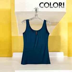 NWOT, Colori (Made in Canada 🇨🇦) Teal Canadian-Made Camisole, Large, Blue